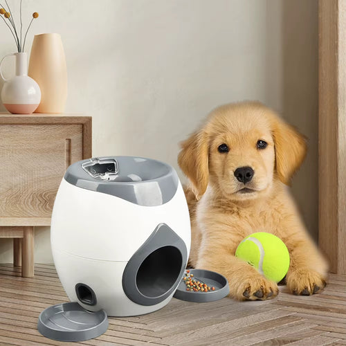 Automatic Dog Ball Launcher Dog Tennis Food Reward Machine Interactive Dog Ball Thrower Dog Tennis Balls Feeder for Dogs