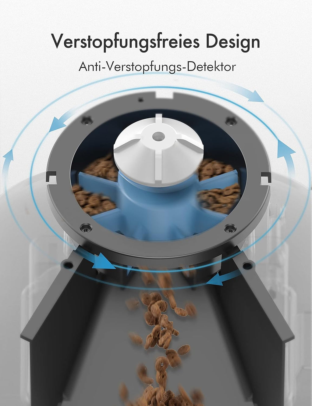 Automatic Cat Feeder Dog Food Dispenser Auto Timer Pet Feeding Tray, Low Food & Motion & Sound Alerts, 4L Basic PLAF004