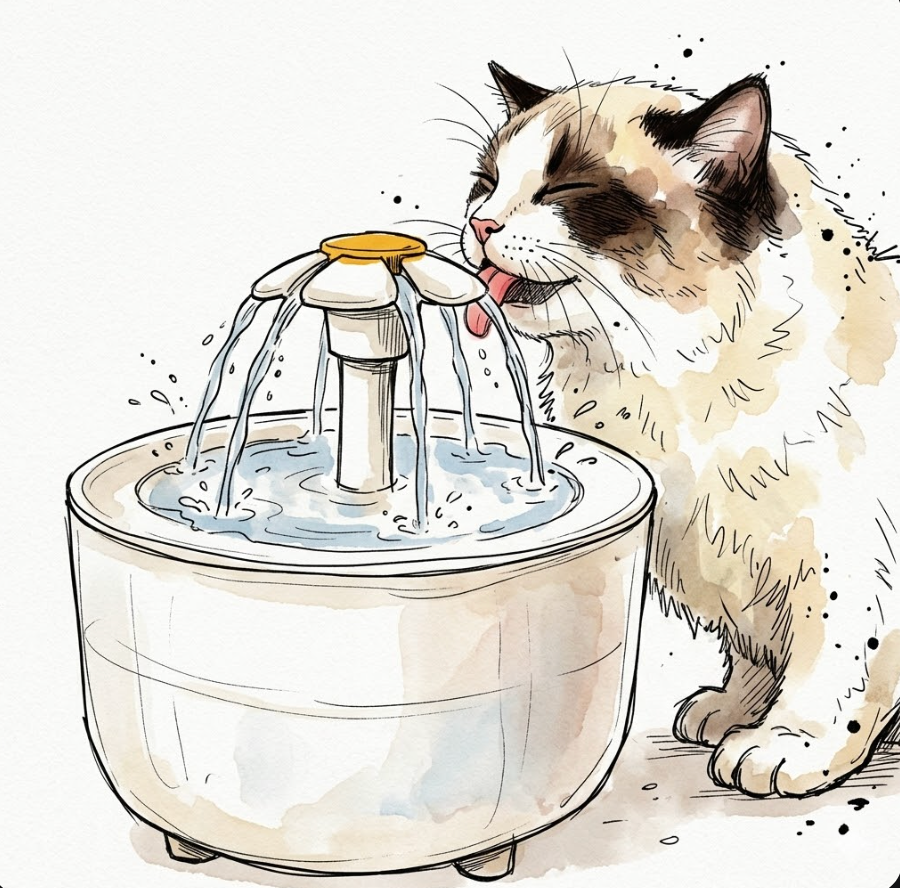 Your Cat's Bougie Hydration Station