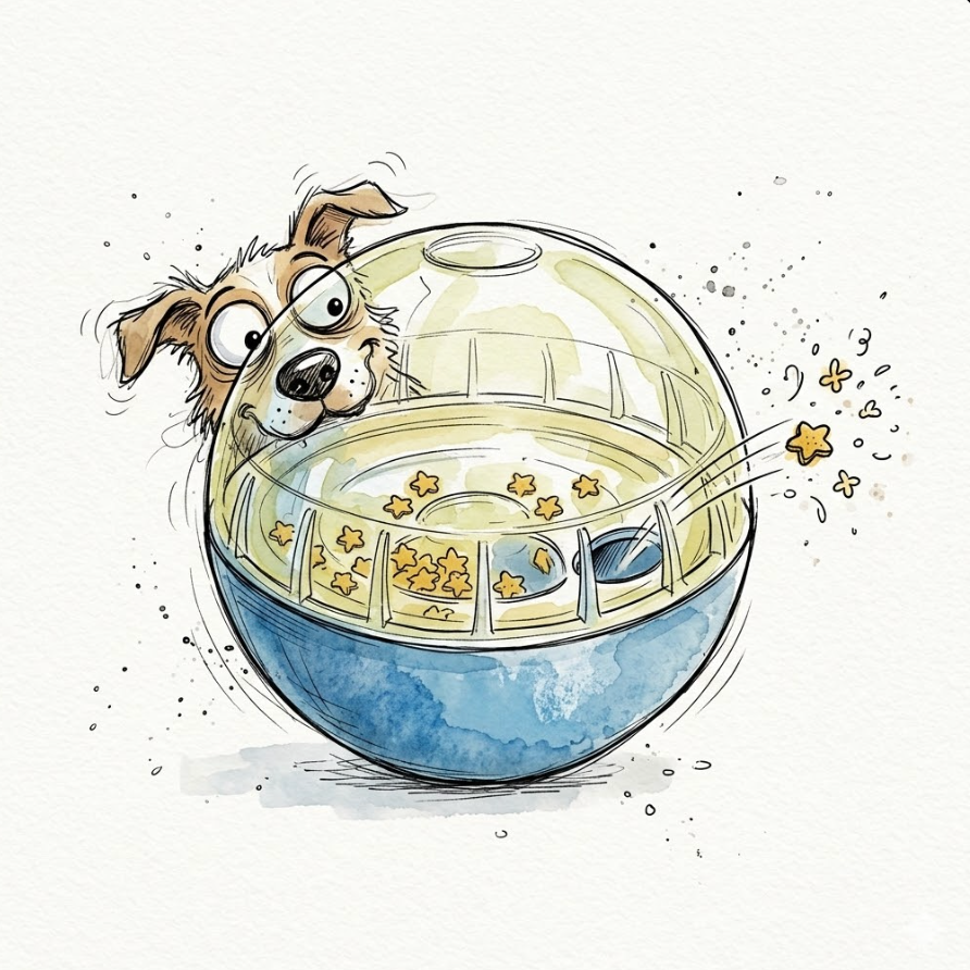 The Ball That Gives the Dog a Job